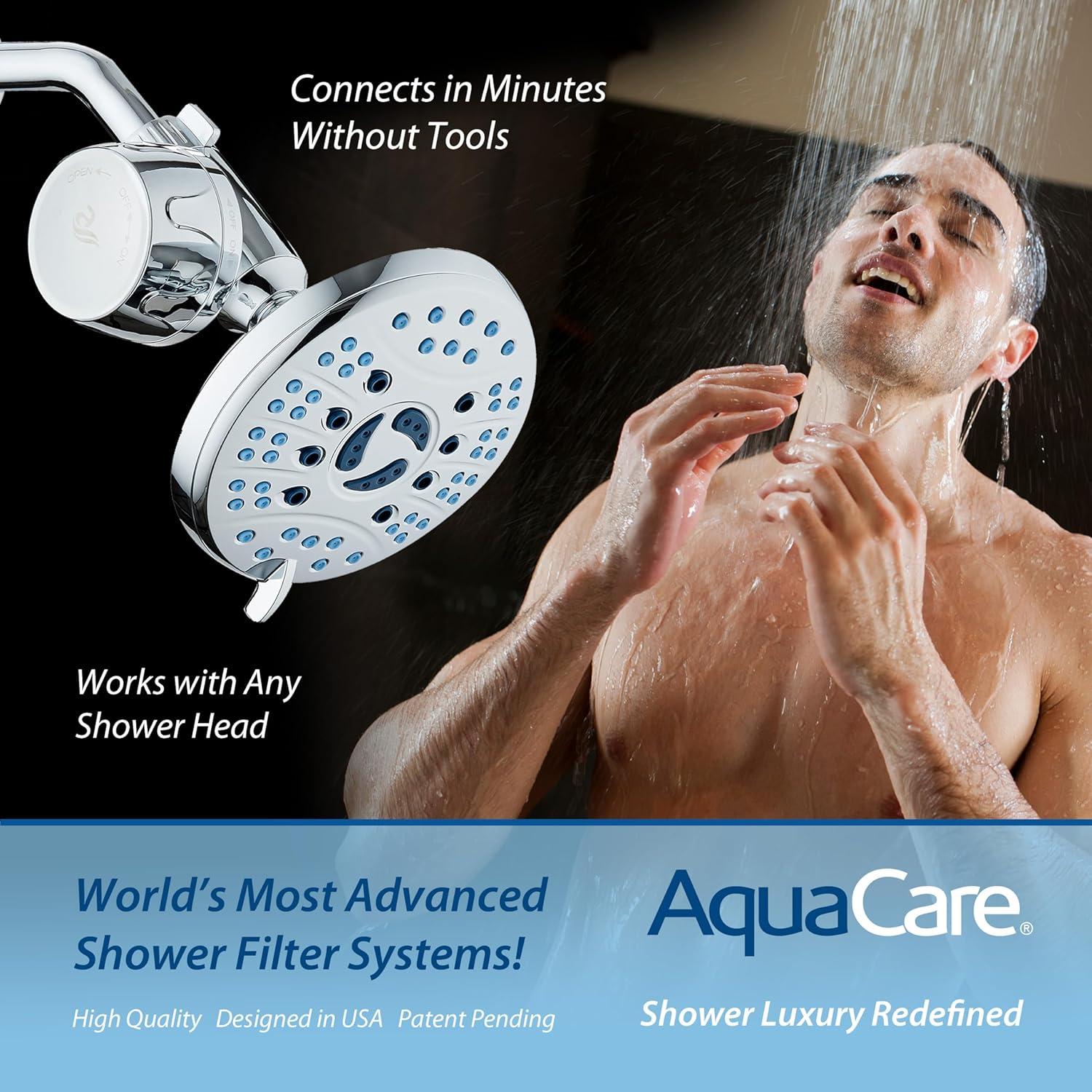 imageSkin ampamp Hair  Worlds Most Advanced Shower Filter for Combos with ONOFF Filtration Modes Instant Cartridge Reload Builtin Water Diverter StayClean Enriched KDF CartridgeChrome FinishChrome