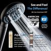 imageAquaCare 4X High Pressure 10mode Filter Handheld Shower Head with Dual Power Wash  Clean Tub Tile ampamp Pets Remove Chlorine Metals ampamp Toxins from Water to Protect Skin Hair ampamp Nails Nickel FinishMatte Black
