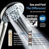 imageAquaCare 4X High Pressure 10mode Filter Handheld Shower Head with Dual Power Wash  Clean Tub Tile ampamp Pets Remove Chlorine Metals ampamp Toxins from Water to Protect Skin Hair ampamp Nails Nickel FinishChrome