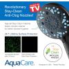 imageAquaCare High Pressure 10 Spray Mode Filtered Showerhead  Handheld Shower Head Filters Chlorine to Heal Dry Skin Revive Hair  Dual Power Wash Cleans Tub Tile Pets  Hard Water Softener BlackMatte Black