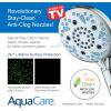 imageAquaCare High Pressure 10 Spray Mode Filtered Showerhead  Handheld Shower Head Filters Chlorine to Heal Dry Skin Revive Hair  Dual Power Wash Cleans Tub Tile Pets  Hard Water Softener BlackChrome