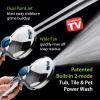 imageAquaCare High Pressure 10 Spray Mode Filtered Showerhead  Handheld Shower Head Filters Chlorine to Heal Dry Skin Revive Hair  Dual Power Wash Cleans Tub Tile Pets  Hard Water Softener BlackChrome