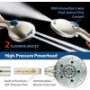imageAquaCare High Pressure 10 Spray Mode Filtered Showerhead  Handheld Shower Head Filters Chlorine to Heal Dry Skin Revive Hair  Dual Power Wash Cleans Tub Tile Pets  Hard Water Softener BlackSatin Nickel