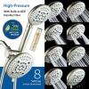 imageAquaCare High Pressure 6way Dual Shower Head Combo with Builtin Filter ampamp Power Wash  Clean Tub Tile ampamp Pets Remove Chlorine Lead ampamp Toxins from Water to Protect Skin Hair ampamp Nails Chrome FinishNickel