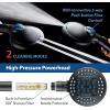 imageAquaCare High Pressure 6way Dual Shower Head Combo with Builtin Filter ampamp Power Wash  Clean Tub Tile ampamp Pets Remove Chlorine Lead ampamp Toxins from Water to Protect Skin Hair ampamp Nails Nickel FinishMatte Black