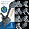 imageAquaCare High Pressure 6way Dual Shower Head Combo with Builtin Filter ampamp Power Wash  Clean Tub Tile ampamp Pets Remove Chlorine Lead ampamp Toxins from Water to Protect Skin Hair ampamp Nails Chrome FinishMatte Black