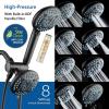 imageAquaCare High Pressure 6way Dual Shower Head Combo with Builtin Filter ampamp Power Wash  Clean Tub Tile ampamp Pets Remove Chlorine Lead ampamp Toxins from Water to Protect Skin Hair ampamp Nails Nickel FinishMatte Black