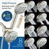 imageAquaCare High Pressure 6way Dual Shower Head Combo with Builtin Filter ampamp Power Wash  Clean Tub Tile ampamp Pets Remove Chlorine Lead ampamp Toxins from Water to Protect Skin Hair ampamp Nails Nickel FinishNickel