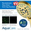 imageAquaCare High Pressure 8mode Handheld Shower Head  Anticlog Nozzles Builtin Power Wash to Clean Tub Tile ampamp Pets Extra Long 6 ft Stainless Steel Hose Wall ampamp Overhead BracketsModern Gold