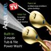 imageAquaCare High Pressure 8mode Handheld Shower Head  Anticlog Nozzles Builtin Power Wash to Clean Tub Tile ampamp Pets Extra Long 6 ft Stainless Steel Hose Wall ampamp Overhead BracketsModern Gold