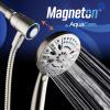 imageAquaCare Magneton 8setting Magnetic Docking Hand Shower with Builtin Shower Filter  ONOFF Filtration Modes Instant Cartridge Reload StayClean KDF Cartridge 6 ft Steel Hose Satin NickelSatin Nickel