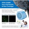 imageAquaCare Magneton 8setting Magnetic Docking Hand Shower with Builtin Shower Filter  ONOFF Filtration Modes Instant Cartridge Reload StayClean KDF Cartridge 6 ft Steel Hose Satin NickelMatte Black