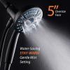imageAquaCare Magneton 8setting Magnetic Docking Hand Shower with Builtin Shower Filter  ONOFF Filtration Modes Instant Cartridge Reload StayClean KDF Cartridge 6 ft Steel Hose Satin NickelMatte Black