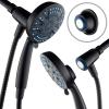 imageAquaCare Magneton 8setting Magnetic Docking Hand Shower with Builtin Shower Filter  ONOFF Filtration Modes Instant Cartridge Reload StayClean KDF Cartridge 6 ft Steel Hose Satin NickelMatte Black