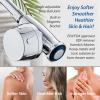 imageAquaCare Magneton 8setting Magnetic Docking Hand Shower with Builtin Shower Filter  ONOFF Filtration Modes Instant Cartridge Reload StayClean KDF Cartridge 6 ft Steel Hose Satin NickelChrome