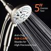 imageAquaCare Magneton 8setting Magnetic Docking Hand Shower with Builtin Shower Filter  ONOFF Filtration Modes Instant Cartridge Reload StayClean KDF Cartridge 6 ft Steel Hose Satin NickelSatin Nickel