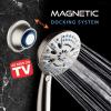 imageAquaCare Magneton 8setting Magnetic Docking Hand Shower with Builtin Shower Filter  ONOFF Filtration Modes Instant Cartridge Reload StayClean KDF Cartridge 6 ft Steel Hose Satin NickelSatin Nickel
