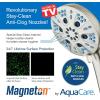 imageAquaCare Magneton HighPressure 48mode Luxury 3way Combo System with Magnetic Guidance Docking Giant Rain ampamp Handheld Shower Head Hygienic Jets and 6 ft Stainless Steel Hose Matte Black FinishSatin Nickel