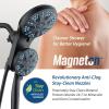 imageAquaCare Magneton HighPressure 48mode Luxury 3way Combo System with Magnetic Guidance Docking Giant Rain ampamp Handheld Shower Head Hygienic Jets and 6 ft Stainless Steel Hose Matte Black FinishMatte Black