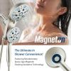 imageAquaCare Magneton HighPressure 48mode Luxury 3way Combo System with Magnetic Guidance Docking Giant Rain ampamp Handheld Shower Head Hygienic Jets and 6 ft Stainless Steel Hose Matte Black FinishSatin Nickel