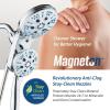 imageAquaCare Magneton HighPressure 48mode Luxury 3way Combo System with Magnetic Guidance Docking Giant Rain ampamp Handheld Shower Head Hygienic Jets and 6 ft Stainless Steel Hose Matte Black FinishChrome