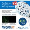 imageAquaCare Magneton HighPressure 48mode Luxury 3way Combo System with Magnetic Guidance Docking Giant Rain ampamp Handheld Shower Head Hygienic Jets and 6 ft Stainless Steel Hose Matte Black FinishChrome