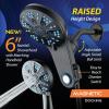 imageAquaCare Magneton HighPressure 48mode Luxury 3way Combo System with Magnetic Guidance Docking Giant Rain ampamp Handheld Shower Head Hygienic Jets and 6 ft Stainless Steel Hose Matte Black FinishMatte Black
