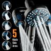 imageAquaCare Polaris High Pressure Multi Zone 208 Setting Shower Head ampamp Handheld 3way Combo System  Magnetic Docking Handle StayClean Jets 6 ft Metal Hose Graphite Finish Top American BrandOil Rubbed Bronze