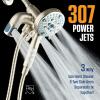 imageAquaCare Polaris High Pressure Multi Zone 208 Setting Shower Head ampamp Handheld 3way Combo System  Magnetic Docking Handle StayClean Jets 6 ft Metal Hose Graphite Finish Top American BrandNickel