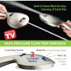 imageHotel Spa AquaCare AsSeenOnTV High Pressure 48setting Rain ampamp Handheld 3way Shower Head Combo  Anticlog NozzlesTub Tile ampamp Pet Power WashExtra Long 6 ft HoseAll Chrome FinishSatin Nickel