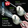 imageHotel Spa AquaCare AsSeenOnTV High Pressure 48setting Rain ampamp Handheld 3way Shower Head Combo  Anticlog NozzlesTub Tile ampamp Pet Power WashExtra Long 6 ft HoseAll Chrome FinishAllChrome