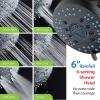 imageHotel Spa AquaCare AsSeenOnTV High Pressure Handheld ampamp Rain 50mode 3way Shower Head Combo with Anticlog Jets 2mode Tub ampamp Pet Power Wash Extra Wall Bracket 6 ft Hose All Chrome FinishMatte Black