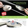 imageHotel Spa AquaCare AsSeenOnTV High Pressure Handheld ampamp Rain 50mode 3way Shower Head Combo with Anticlog Jets 2mode Tub ampamp Pet Power Wash Extra Wall Bracket 6 ft Hose All Chrome FinishSatin Nickel