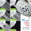 imageHotel Spa AquaCare AsSeenOnTV High Pressure Handheld ampamp Rain 50mode 3way Shower Head Combo with Anticlog Jets 2mode Tub ampamp Pet Power Wash Extra Wall Bracket 6 ft Hose All Chrome FinishSatin Nickel