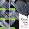 imageHotel Spa AquaCare AsSeenOnTV High Pressure Handheld ampamp Rain 50mode 3way Shower Head Combo with Anticlog Jets 2mode Tub ampamp Pet Power Wash Extra Wall Bracket 6 ft Hose All Chrome FinishMatte Black