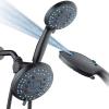imageHotel Spa AquaCare AsSeenOnTV High Pressure Handheld ampamp Rain 50mode 3way Shower Head Combo with Anticlog Jets 2mode Tub ampamp Pet Power Wash Extra Wall Bracket 6 ft Hose All Chrome FinishOil Rubbed Bronze