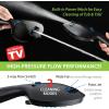 imageHotel Spa AquaCare AsSeenOnTV High Pressure Handheld ampamp Rain 50mode 3way Shower Head Combo with Anticlog Jets 2mode Tub ampamp Pet Power Wash Extra Wall Bracket 6 ft Hose All Chrome FinishMatte Black