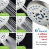 imageHotel Spa AquaCare AsSeenOnTV High Pressure HandheldRain 50mode 3way Shower Head Combo with Adjustable Arm  Anticlog Nozzles Tub ampamp Pet Power Wash 6 ft Hose All Chrome FinishSatin Nickel