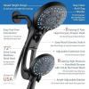 imageHotel Spa AquaCare AsSeenOnTV High Pressure HandheldRain 50mode 3way Shower Head Combo with Adjustable Arm  Anticlog Nozzles Tub ampamp Pet Power Wash 6 ft Hose All Chrome FinishMatte Black