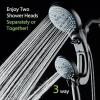imageHotel Spa AquaCare AsSeenOnTV High Pressure HandheldRain 50mode 3way Shower Head Combo with Adjustable Arm  Anticlog Nozzles Tub ampamp Pet Power Wash 6 ft Hose All Chrome FinishMatte Black
