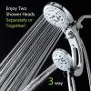 imageHotel Spa AquaCare AsSeenOnTV High Pressure HandheldRain 50mode 3way Shower Head Combo with Adjustable Arm  Anticlog Nozzles Tub ampamp Pet Power Wash 6 ft Hose All Chrome FinishAllChrome