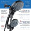 imageHotel Spa AquaCare AsSeenOnTV High Pressure HandheldRain 50mode 3way Shower Head Combo with Adjustable Arm  Anticlog Nozzles Tub ampamp Pet Power Wash 6 ft Hose All Chrome FinishOil Rubbed Bronze
