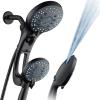imageHotel Spa AquaCare AsSeenOnTV High Pressure HandheldRain 50mode 3way Shower Head Combo with Adjustable Arm  Anticlog Nozzles Tub ampamp Pet Power Wash 6 ft Hose All Chrome FinishMatte Black