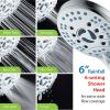 imageHotel Spa AquaCare AsSeenOnTV High Pressure HandheldRain 50mode 3way Shower Head Combo with Adjustable Arm  Anticlog Nozzles Tub ampamp Pet Power Wash 6 ft Hose All Chrome FinishAllChrome