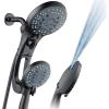 imageHotel Spa AquaCare AsSeenOnTV High Pressure HandheldRain 50mode 3way Shower Head Combo with Adjustable Arm  Anticlog Nozzles Tub ampamp Pet Power Wash 6 ft Hose All Chrome FinishOil Rubbed Bronze