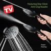 imageHotel Spa AquaCare High Pressure 8mode Handheld Shower Head  Anticlog Nozzles Builtin Power Wash to Clean Tub Tile ampamp Pets Extra Long 6 ft Stainless Steel Hose Wall ampamp Overhead BracketsMatte Black