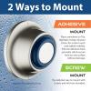 imageMagnetic Docking GoAnywhere Wall Bracket for Magneton Hand Shower ampamp Combo Systems  Instant ampamp Secure Tool Free Mount on Any Bath Tile Tub Glass Door Surface  Top American Brand  Nickel Finish