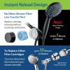 imageSkin ampamp Hair  Worlds Most Advanced Shower Filter for Combos with ONOFF Filtration Modes Instant Cartridge Reload Builtin Water Diverter StayClean Enriched KDF CartridgeChrome FinishMatte Black