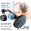 imageSkin ampamp Hair  Worlds Most Advanced Shower Filter for Combos with ONOFF Filtration Modes Instant Cartridge Reload Builtin Water Diverter StayClean Enriched KDF CartridgeChrome FinishMatte Black