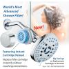 imageSkin ampamp Hair  Worlds Most Advanced Shower Filter for Combos with ONOFF Filtration Modes Instant Cartridge Reload Builtin Water Diverter StayClean Enriched KDF CartridgeChrome FinishChrome